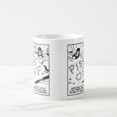 Schafe, die Parachutisten eine Botschaft senden Kaffeetasse (Mittel)