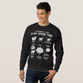Schafe Dinge, die ich in meiner Freizeit Bauer Sch Sweatshirt (Vorne ganz)