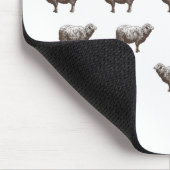 Schafe Emmas Janeway Mousepad (Ecke)