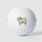 Schafe - Emoji Golfball (Vorderseite)