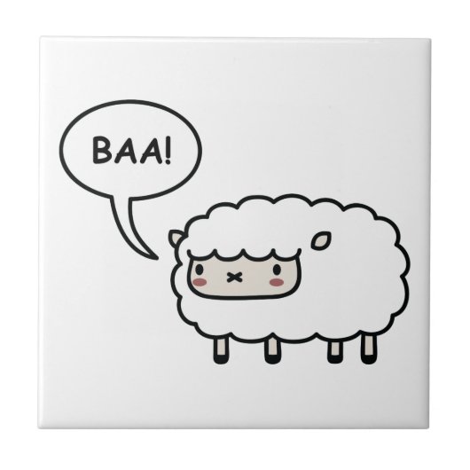 Schafe! Fliese (Vorderseite)