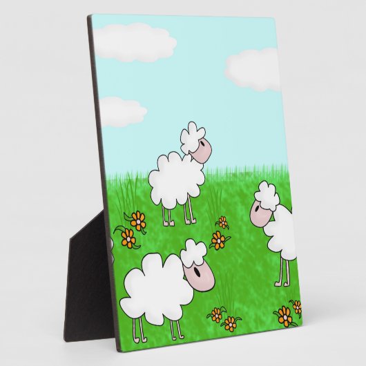 Schafe Fotoplatte (Seite)