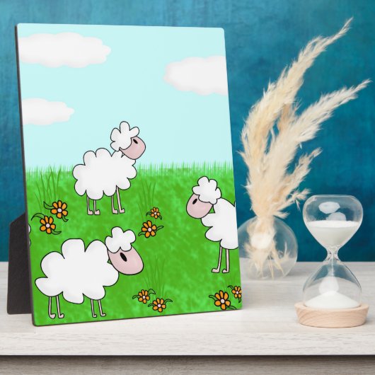 Schafe Fotoplatte (Seite)