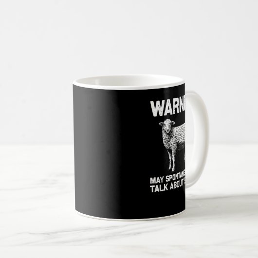 Schafe Funny Sheep Men Frauen Lamm Besitzer Viehha Kaffeetasse (VorderseiteRechts)