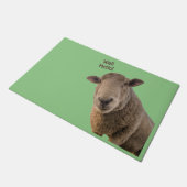 Schafe Fußmatte (Schrägansicht)