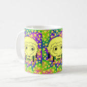Schafe Gelbe Herzen Tasse (Vorderseite Links)