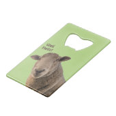 Schafe Geldbeutel Flaschenöffner (Rückseite Schrägansicht)