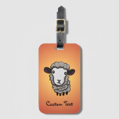 Schafe Gepäckanhänger (Vorderseite Vertikal)