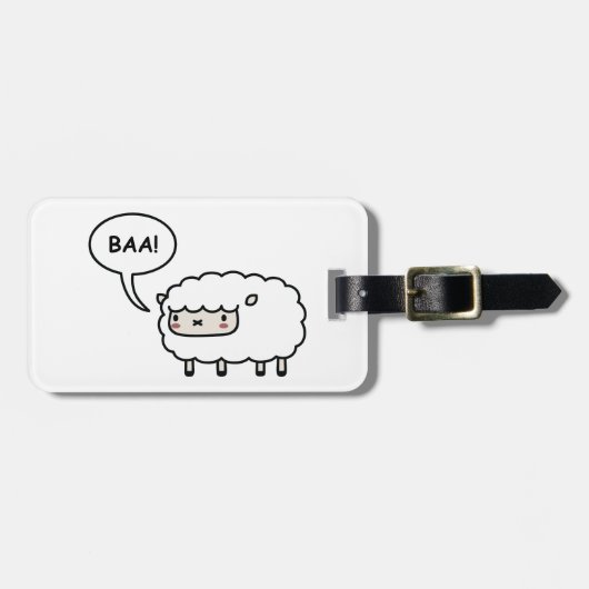Schafe! Gepäckanhänger (Vorderseite horizontal)
