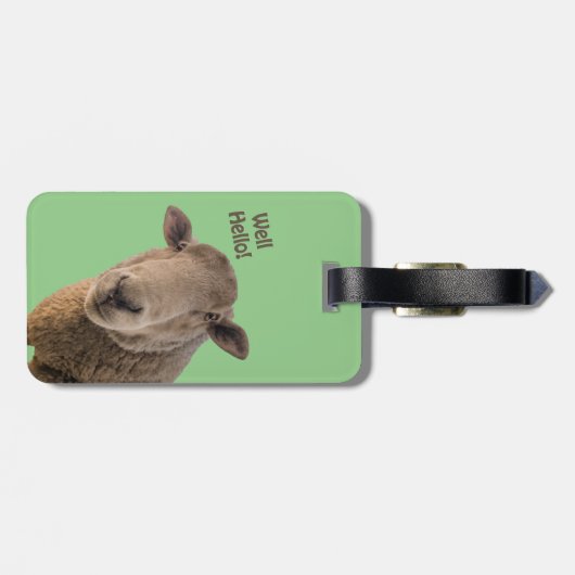 Schafe Gepäckanhänger (Rückseite horizontal)