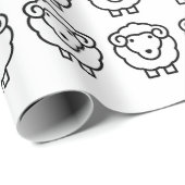 Schafe Geschenkpapier (Rolleneckpunkt)