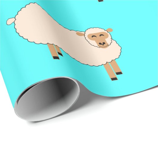 Schafe Geschenkpapier (Rolleneckpunkt)