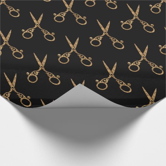 Schafe (Gold) Geschenkpapier (Ecke)