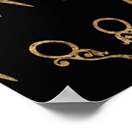 Schafe (Gold) Poster (Ecke)