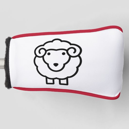 Schafe Golf Headcover (Vorderseite)