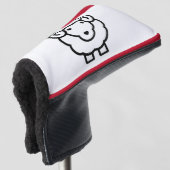 Schafe Golf Headcover (3/4 Vorderseite)