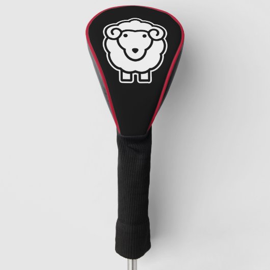 Schafe Golf Headcover (Vorderseite)