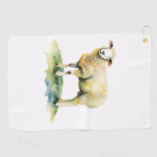 Schafe Golfhandtuch (Horizontal)