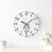 Schafe Große Wanduhr (Zuhause)