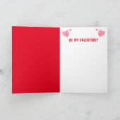 Schafe hoffnungslos in Liebe Valentinstag Karte (Innenseite)