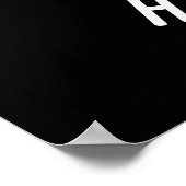 Schafe Hurray Funny Animal Puck Dark BG Poster (Ecke)