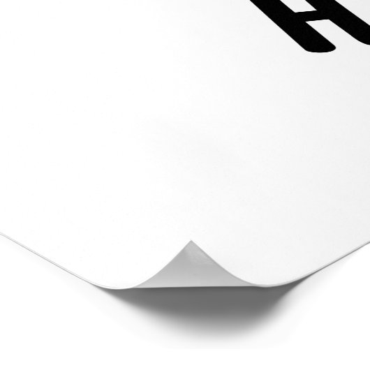 Schafe Hurray Funny Animal Puff Poster (Ecke)