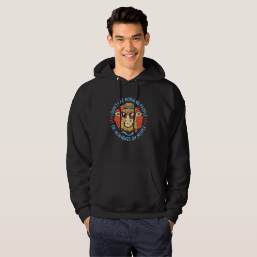 Schafe Ich mag Morgenmenschen oder Morgen oder Hoodie (Vorne ganz)