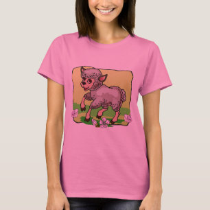 Schafe im Blumen-T-Shirt T-Shirt