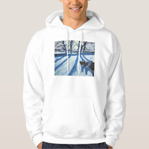Schafe im Schnee Derbyshire Hoodie