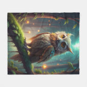 Schafe im Wald Fleecedecke (Vorderseite (Horizontal))