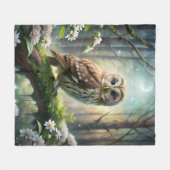 Schafe im Wald Fleecedecke (Vorderseite (Horizontal))