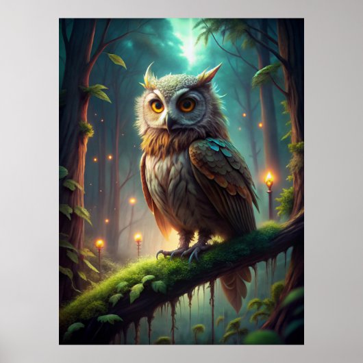 Schafe im Wald Poster (Vorne)