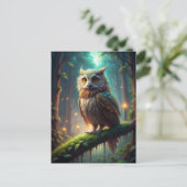 Schafe im Wald Postkarte (Stehend Vorderseite)