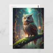 Schafe im Wald Postkarte (Vorne/Hinten)