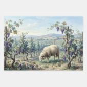 Schafe im Weinberg-Decoupage Geschenkpapier Set (Vorderseite 3)