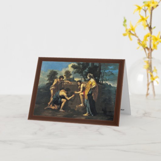 Schafe in Arcadia (z.B. in Arcadia Ego), Karte (Gelbe Blume)