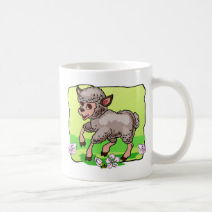 Schafe in den Blumen Kaffeetasse
