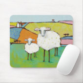 Schafe in der Wiese Mousepad (Mit Mouse)