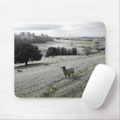 Schafe in einem frostigen Tal Mousepad (Mit Mouse)