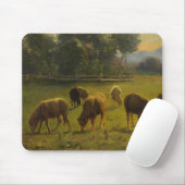 Schafe in einer ländlichen Umgebung (von Rosa Bonh Mousepad (Mit Mouse)