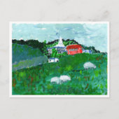 Schafe in einer Landschaft in Neuengland Postkarte (Vorderseite)