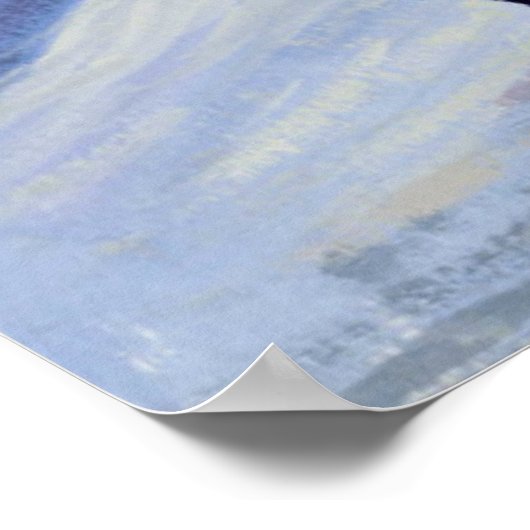 Schafe in einer Winterlandschaft Poster (Ecke)