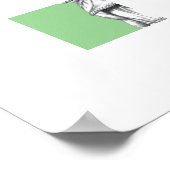 Schafe in Jeans Jacket (Moegi) Poster (Ecke)