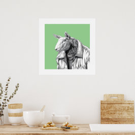 Schafe in Jeans Jacket (Moegi) Poster