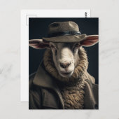 Schafe in menschlichen Kleidung Postkarte (Vorne/Hinten)