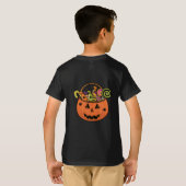 Schafe in Pumpkin Niedliche Schafe glücklich Hallo T-Shirt (Schwarz voll)