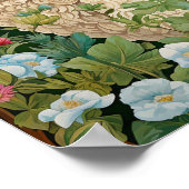 Schafe in Wiesenmalerei Poster (Ecke)