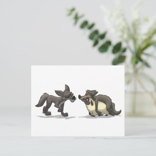 "Schafe in Wolfs Kleidung" Postkarte (Stehend Vorderseite)