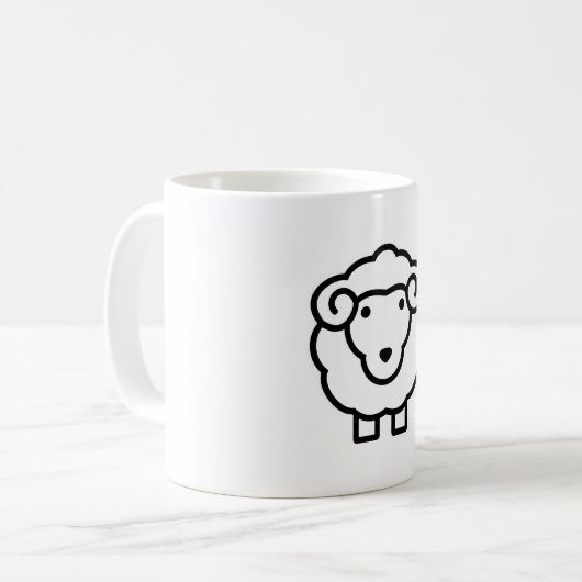 Schafe Kaffeetasse (Vorderseite Links)