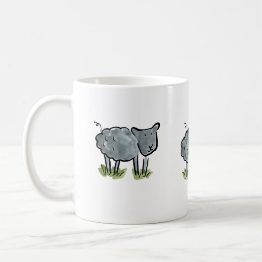 Schafe Kaffeetasse (Links)